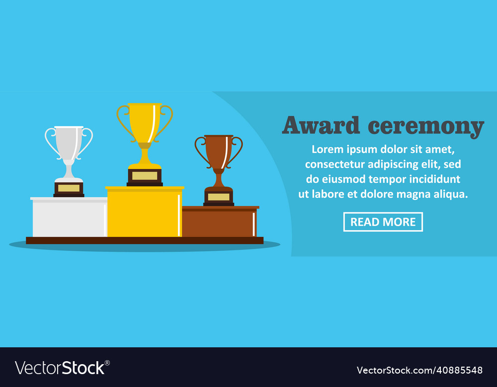 Award ceremony banner horizontal concept Vector Image