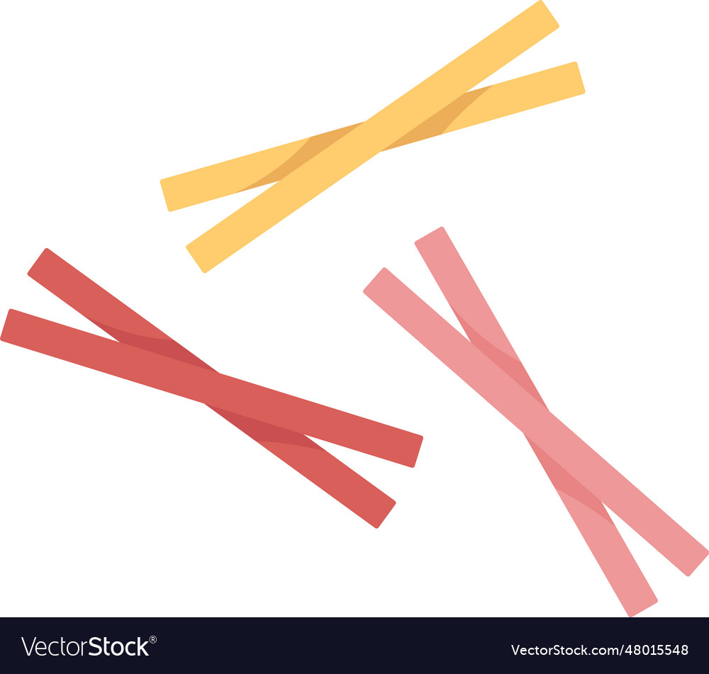 Crossed sticks hair pins Royalty Free Vector Image