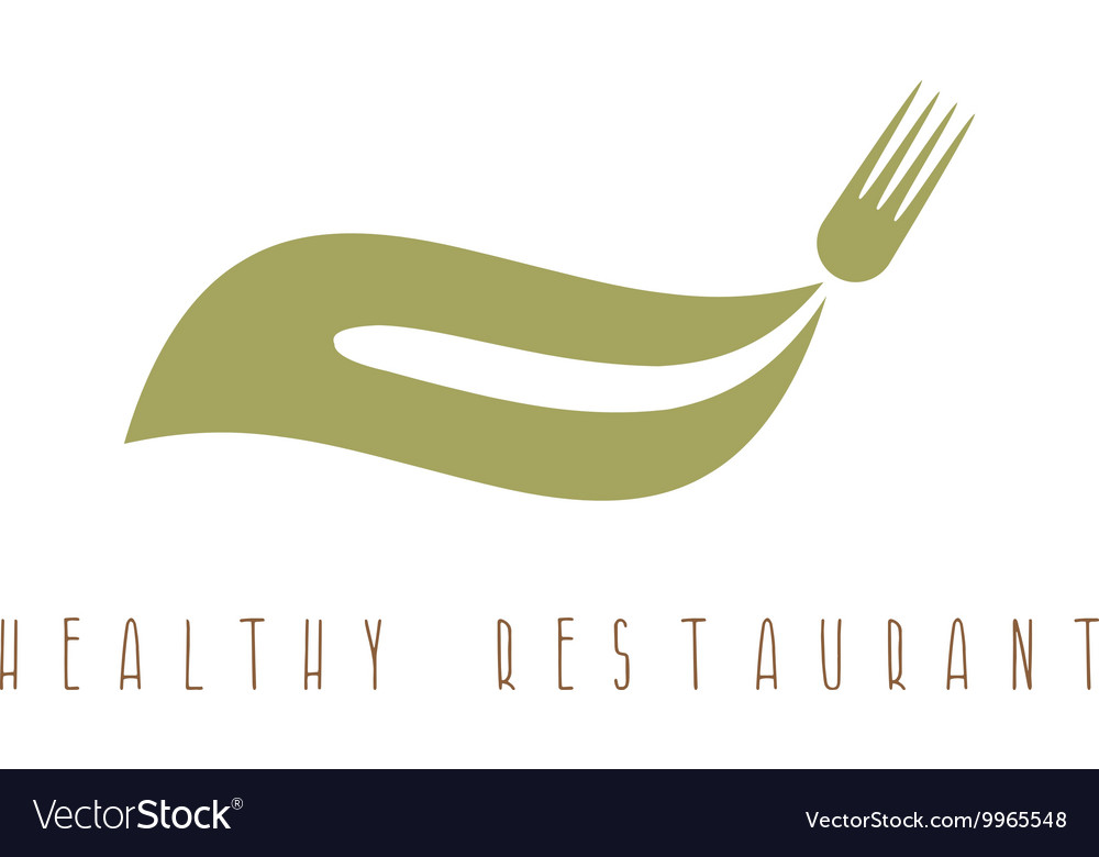 Fork and leaf design template