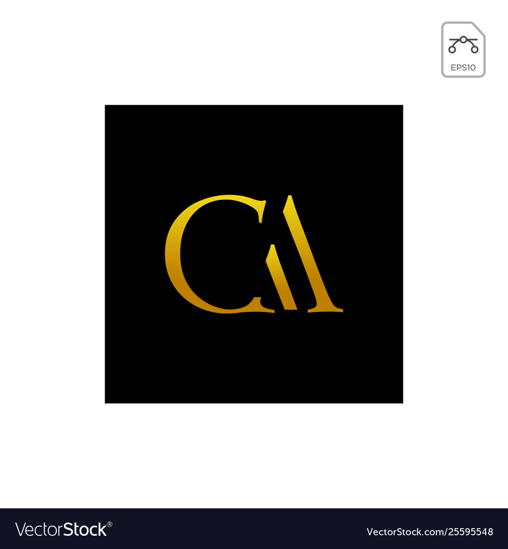 Initial ac ca a c logo template