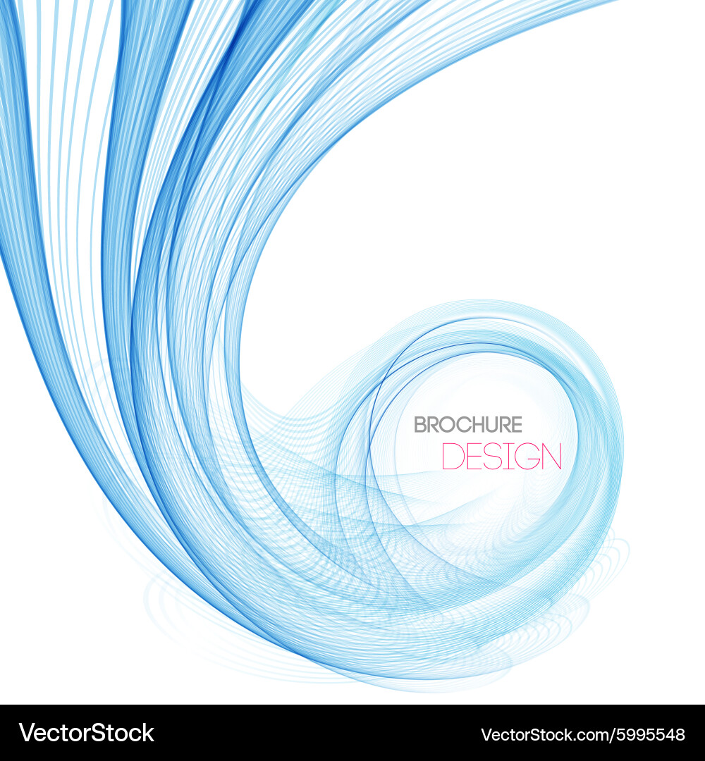 Smooth abstract waves Royalty Free Vector Image