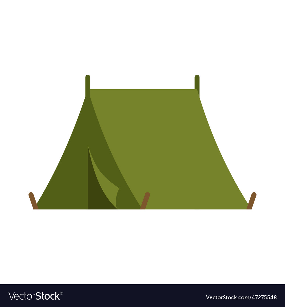 Tourist tent icon tarpaulin in camp camping Vector Image