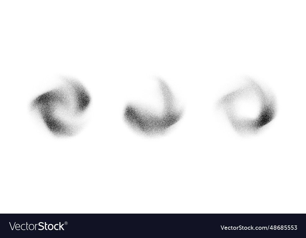 Abstract fluid stippled gradient elements noise vector image Abstract fluid stippled gradient elements noise