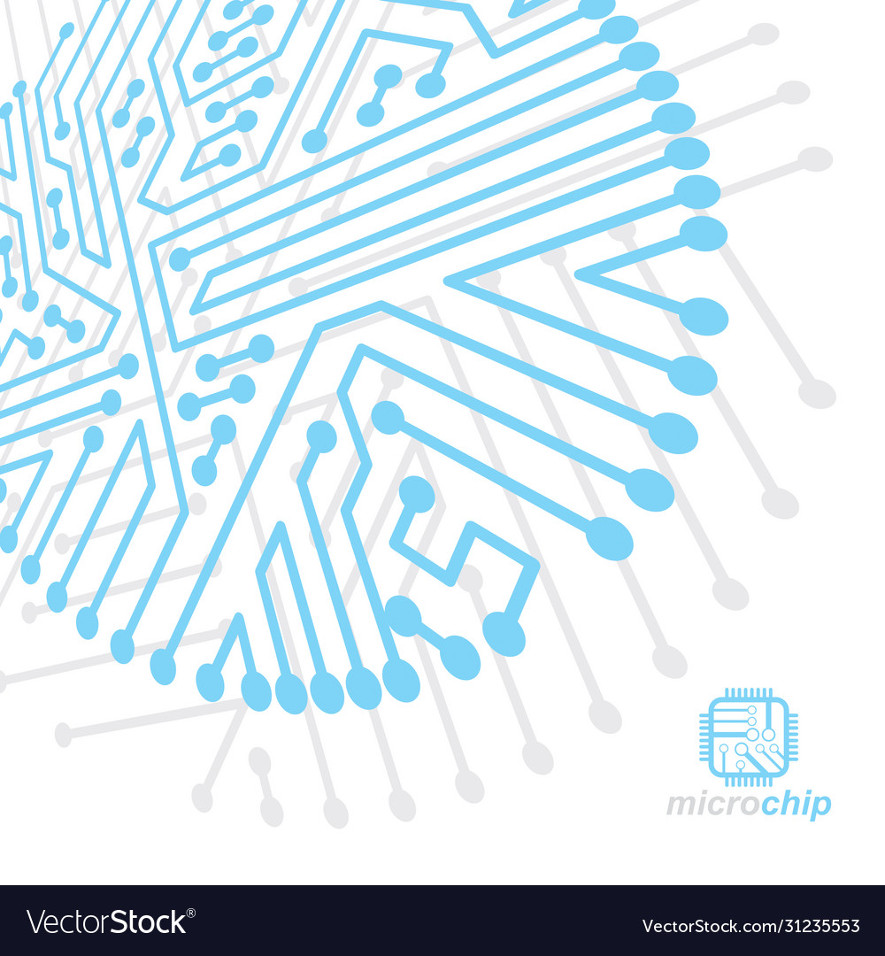 Abstract technology with circuit board high tech vector image Abstract technology with circuit board high tech