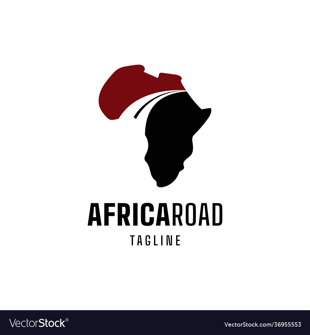 African road logo Royalty Free Vector Image - VectorStock