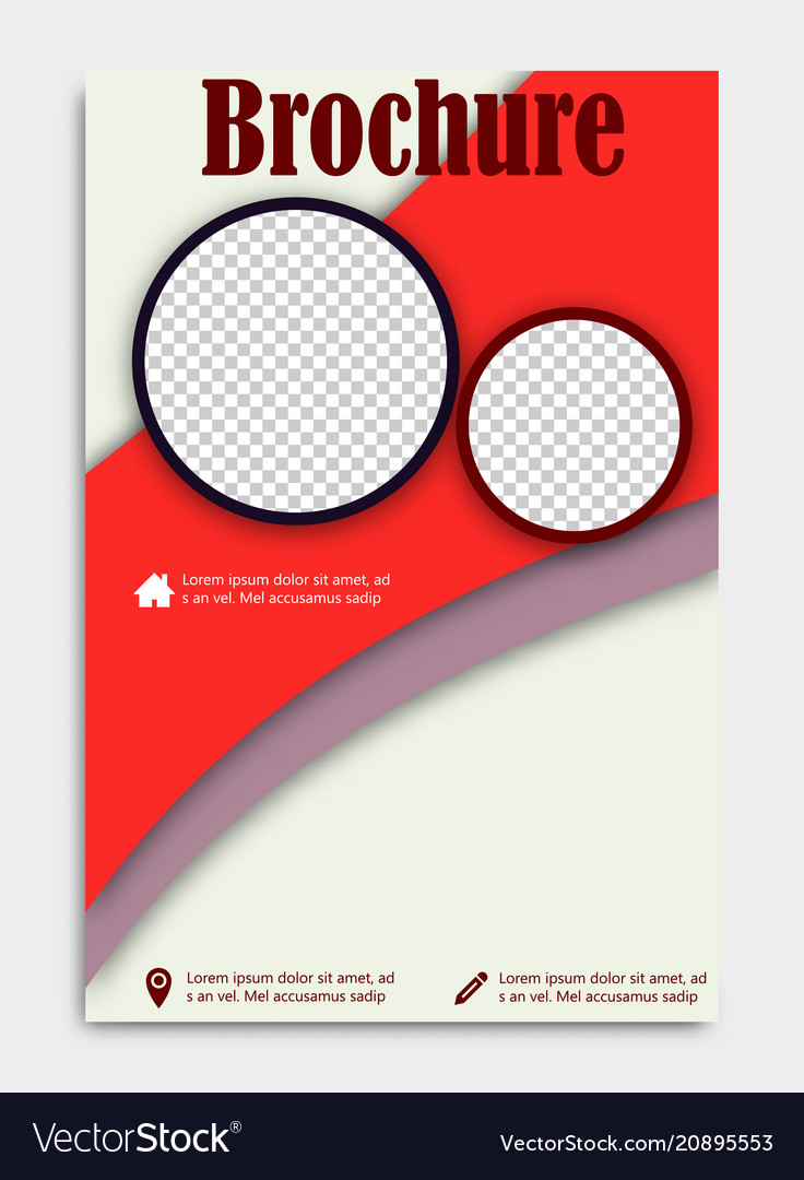 Leere fliegende Abdeckung von Magazinheft vector image Leere fliegende Abdeckung von Magazinheft