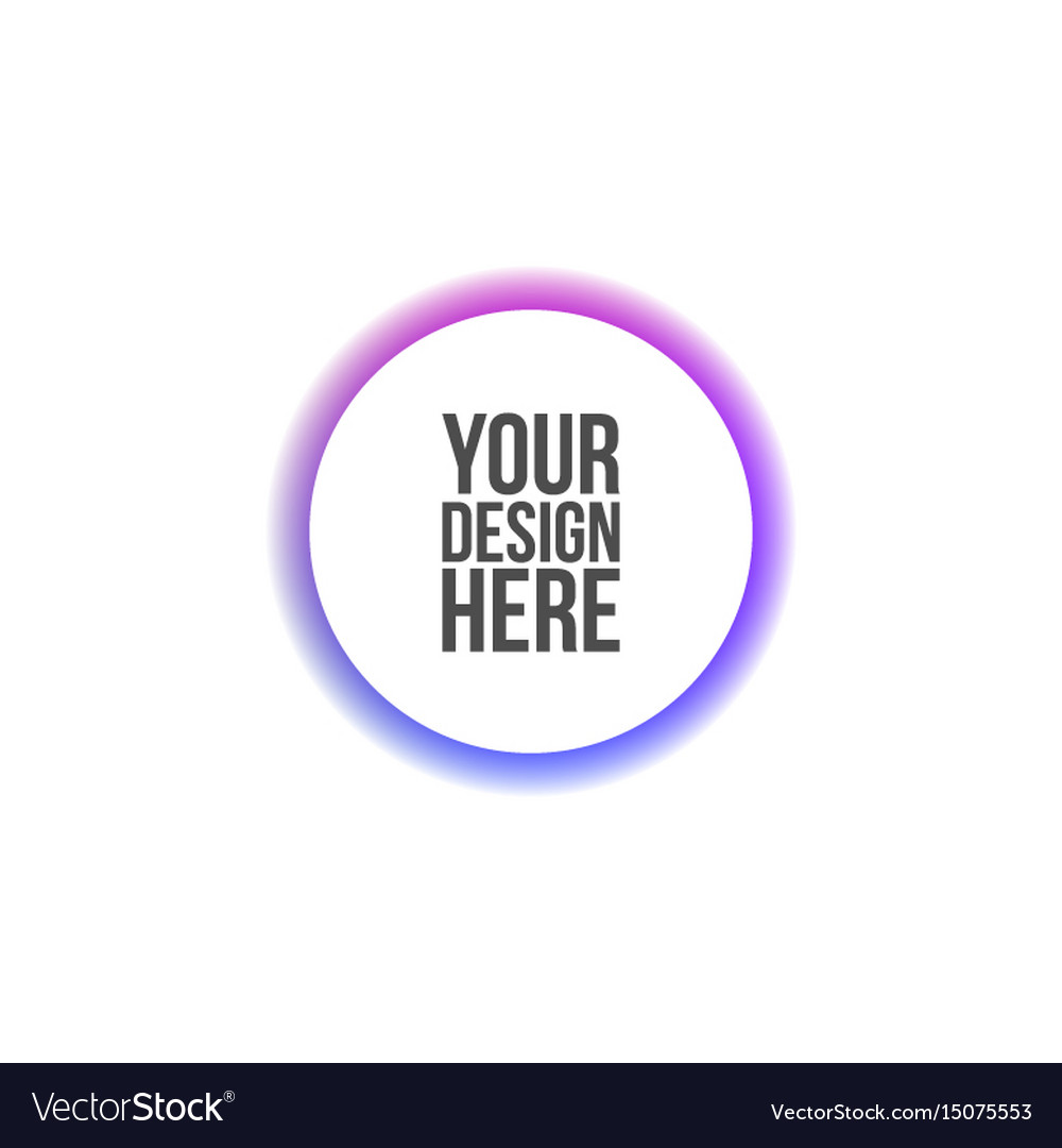 Circle banner for web interface or print