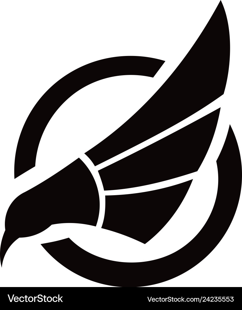 Eagle bird logo Royalty Free Vector Image - VectorStock