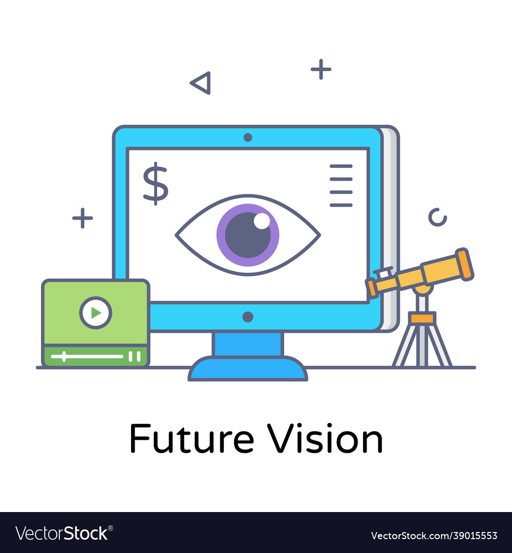 Future vision Royalty Free Vector Image - VectorStock