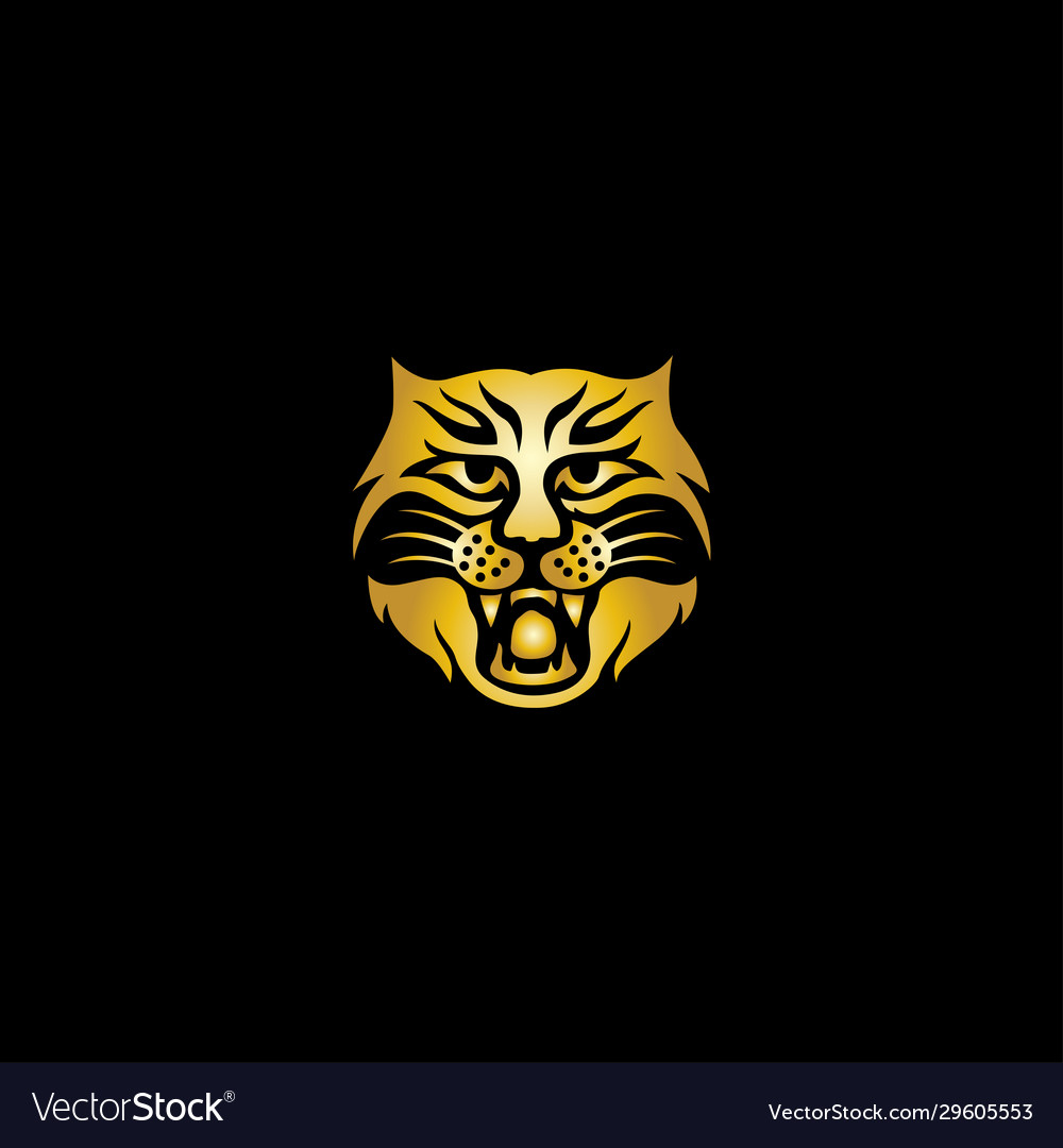 Head tiger abstract logo vector image Head tiger abstract logo