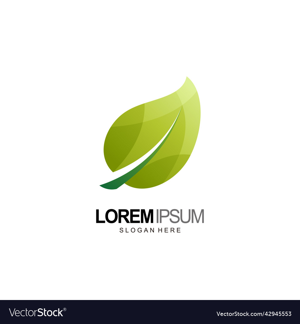 Leaf logo template and nature design