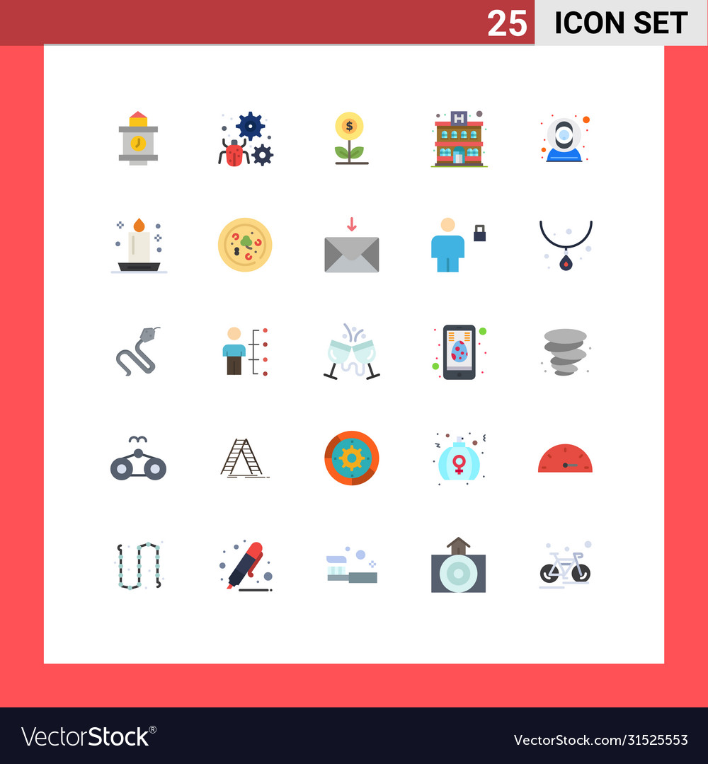 Set 25 modern ui icons symbols signs for web