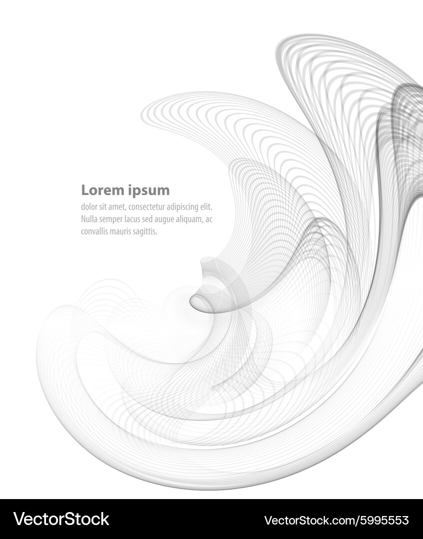 Smooth abstract waves Royalty Free Vector Image
