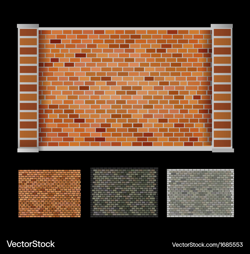 Wall bricks Royalty Free Vector Image - VectorStock