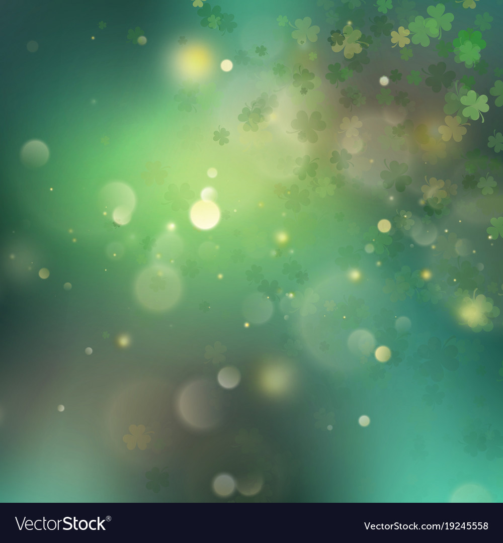 Abstract bokeh blur template with - trifolium