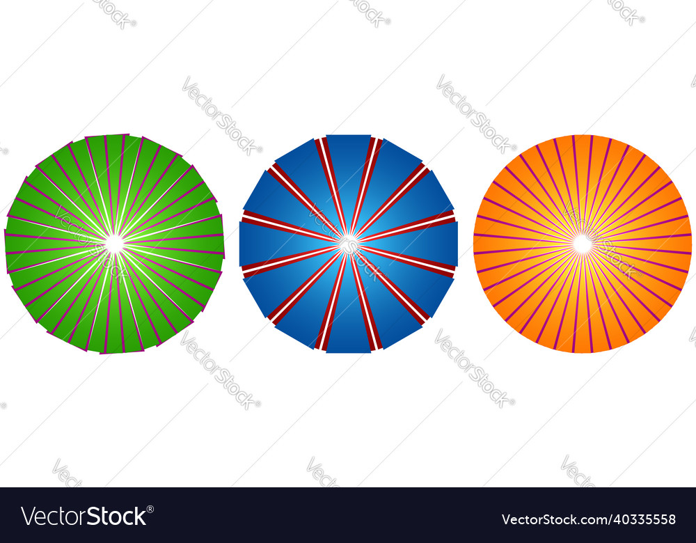 Abstract circles with overlapping spokes vector image Abstract circles with overlapping spokes