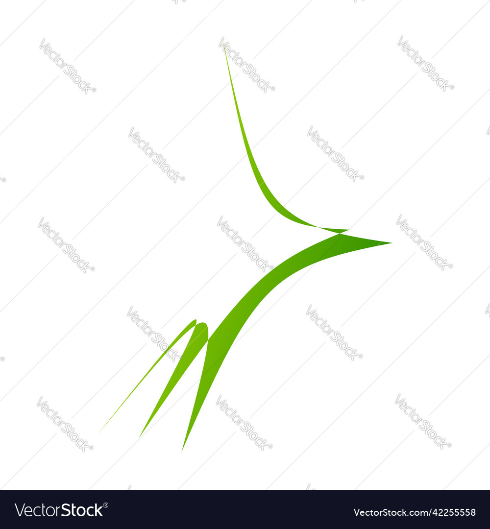 Abstract random geometric shape non figural vector image Abstract random geometric shape non figural