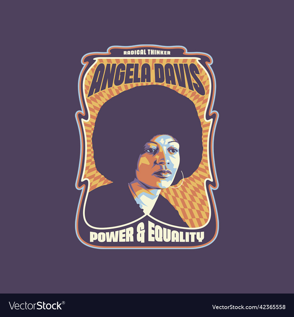 Angela davis Royalty Free Vector Image - VectorStock