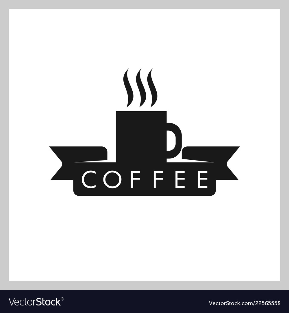 Coffee cup logo template