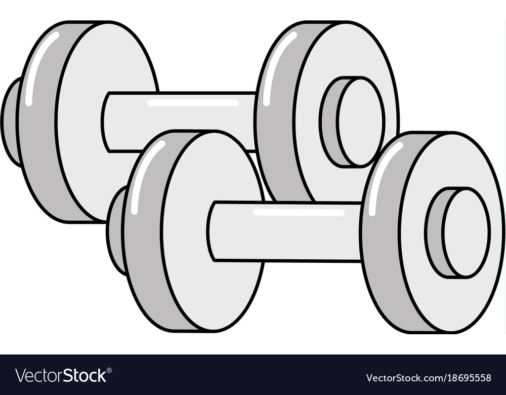 Isolated metal weight design Royalty Free Vector Image