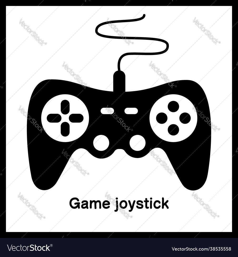 Joystick for computer game or video vector image Joystick for computer game or video