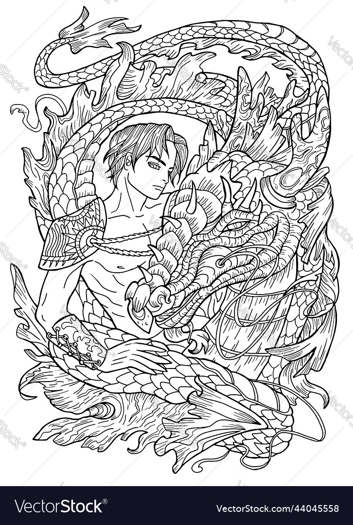 line art fantasy