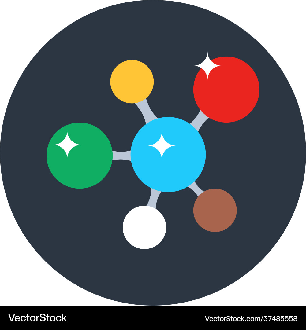 Molecular structure Royalty Free Vector Image - VectorStock