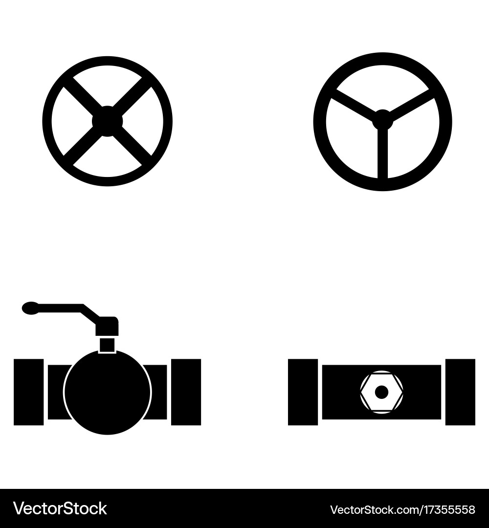 Rohr-Icon-Set Lizenzfreies Vektorbild - VectorStock