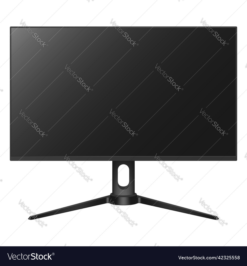Realistic computer monitor screen