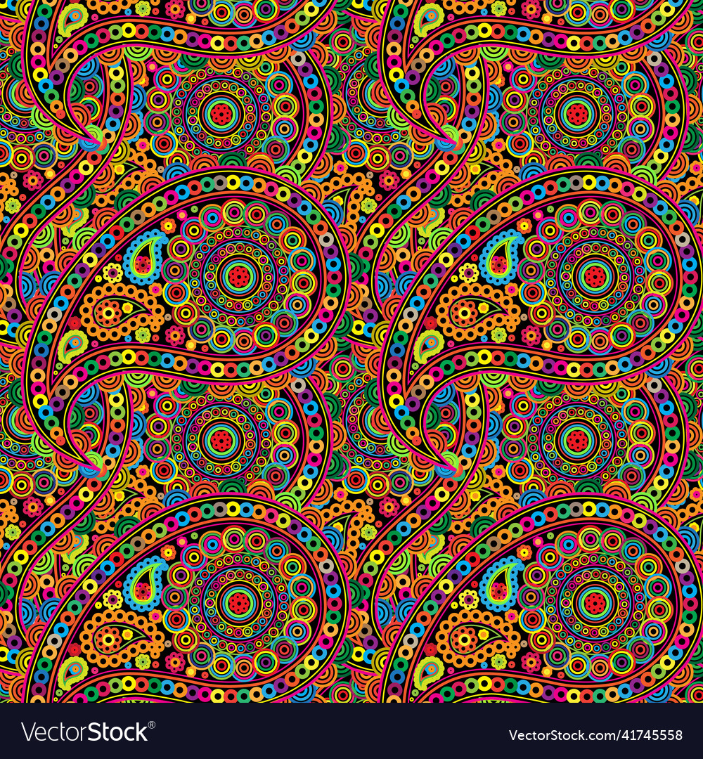 Seamless pattern of colorful colored indie design