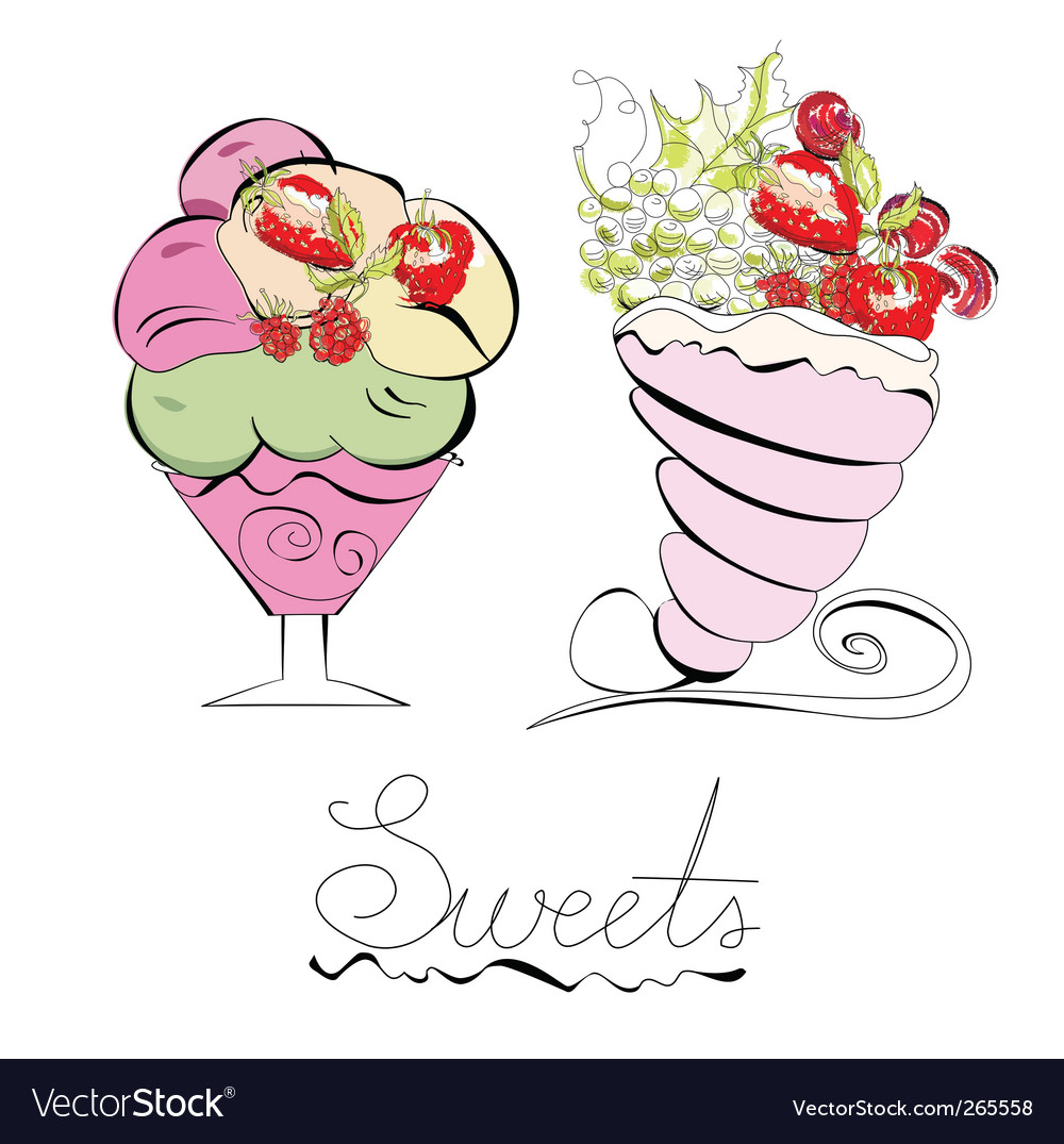 Sweets Royalty Free Vector Image - VectorStock