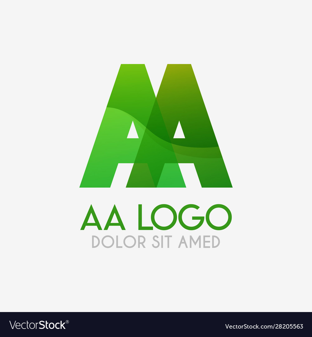 Aa logo with striking colors and gradations