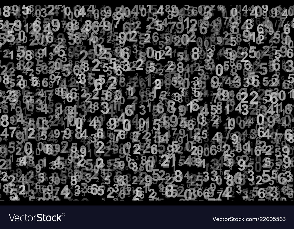 Abstract background with numbers vector image Abstract background with numbers