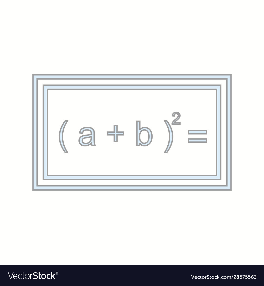 Beautiful formula line icon