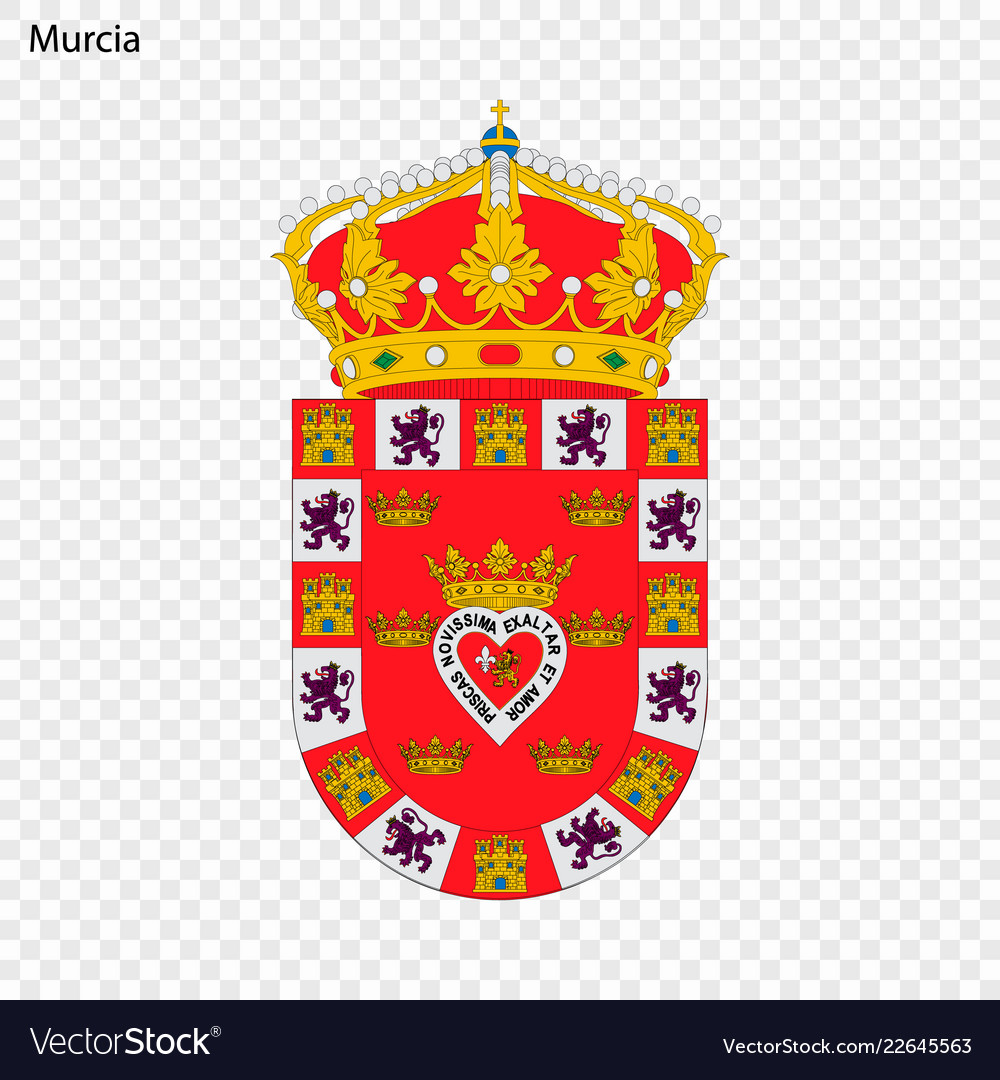 Emblem of murcia city spain