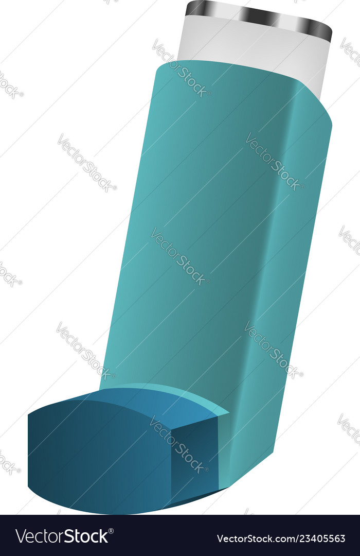 Inhaler icon realistic style Royalty Free Vector Image