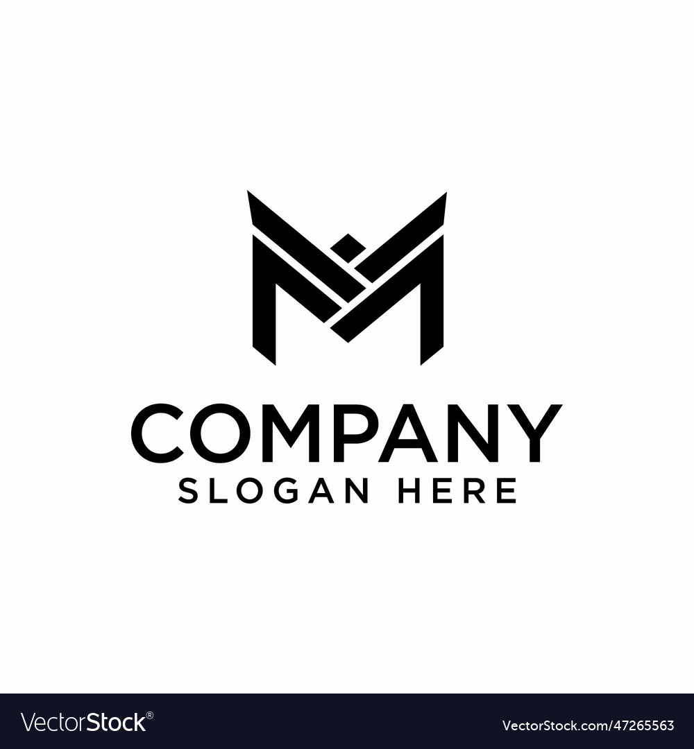 Letter m logo icon Royalty Free Vector Image - VectorStock