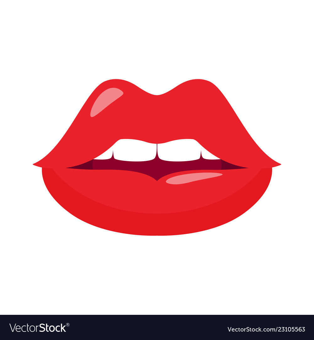 Rote Lippen - Sexy & Glossy