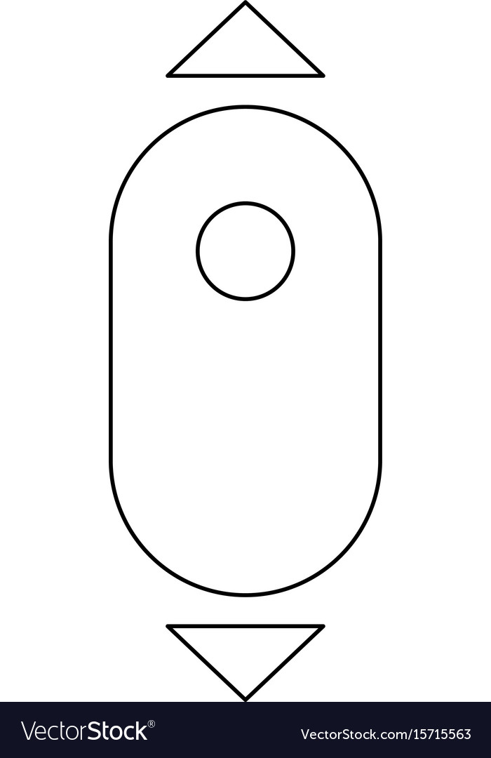 Scroll down computer mouse icon