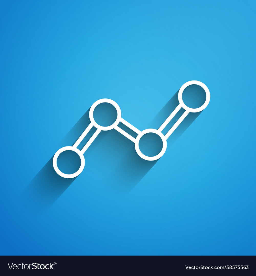 White line graph schedule chart diagram vector image White line graph schedule chart diagram