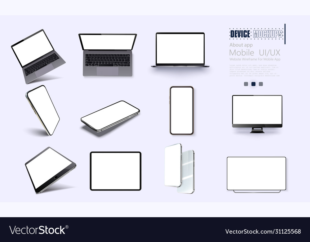 A collection device at different angles Royalty Free Vector