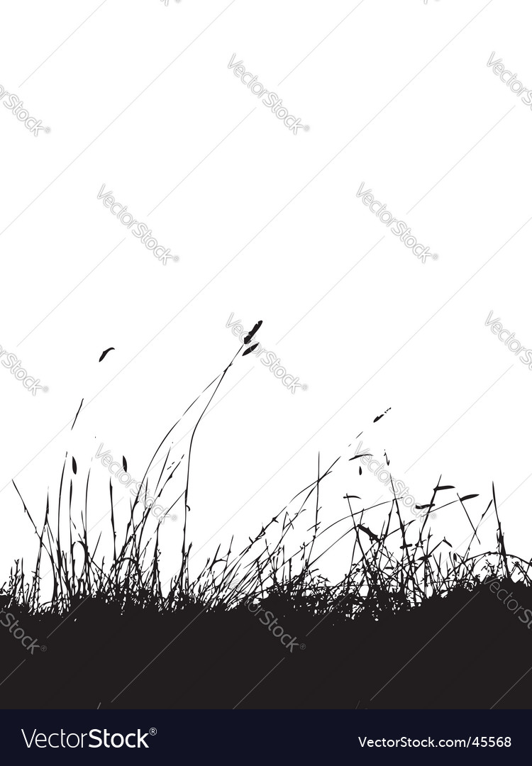 Schwarzes Gras Silhouette