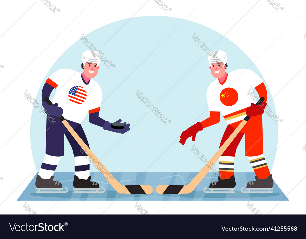 Competition Between The Usa And China Royalty Free Vector Competition Between The Usa And China Royalty Free Vector
