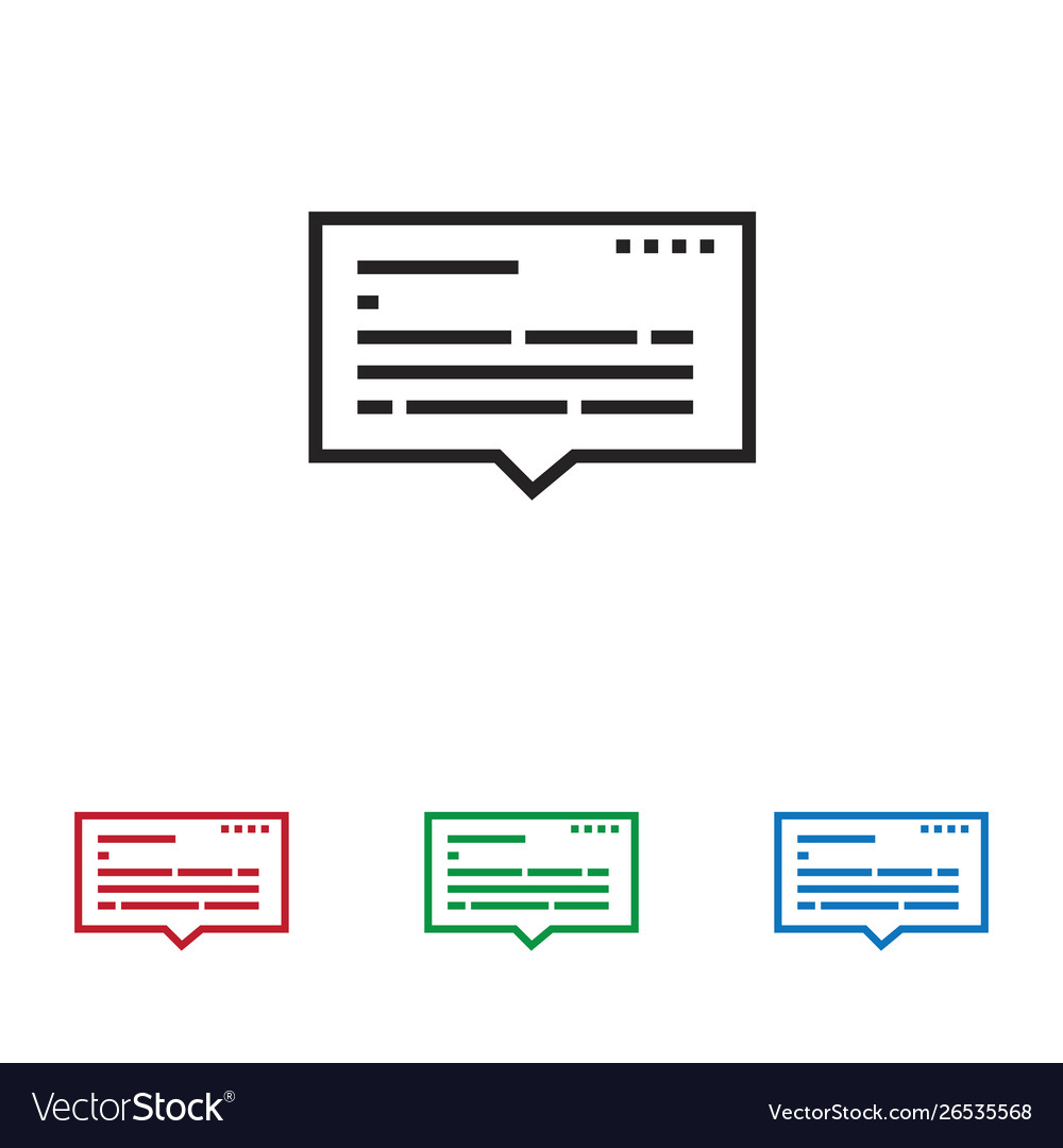 Message icon vector image Message icon