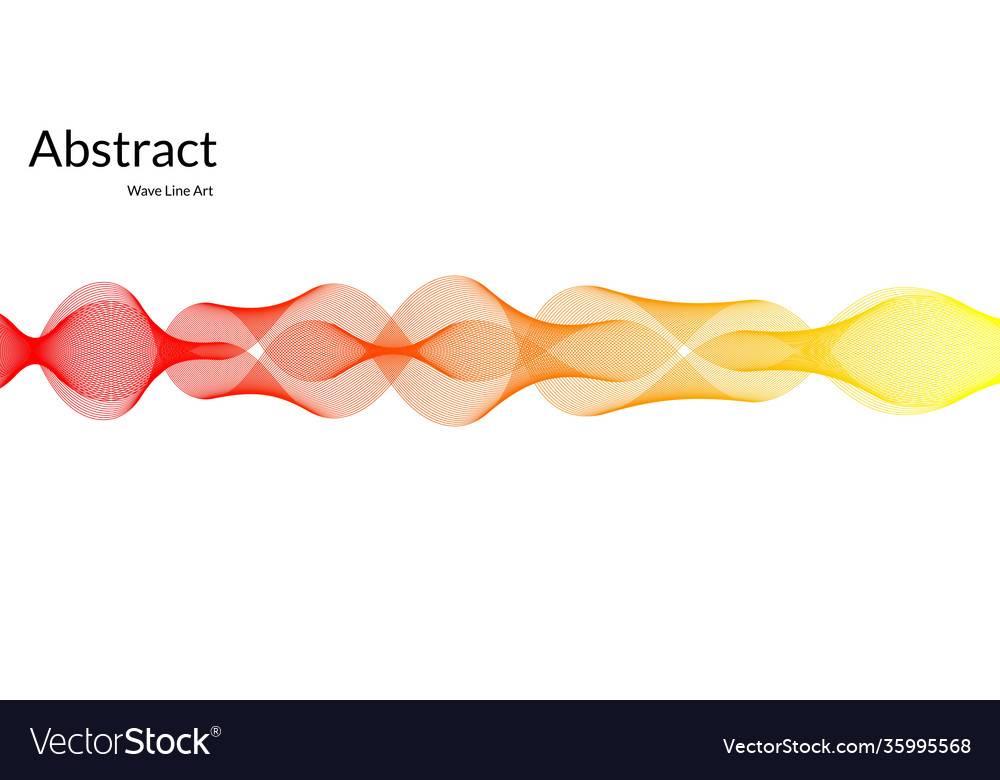 Modern abstract background with wavy lines in red vector image Modern abstract background with wavy lines in red