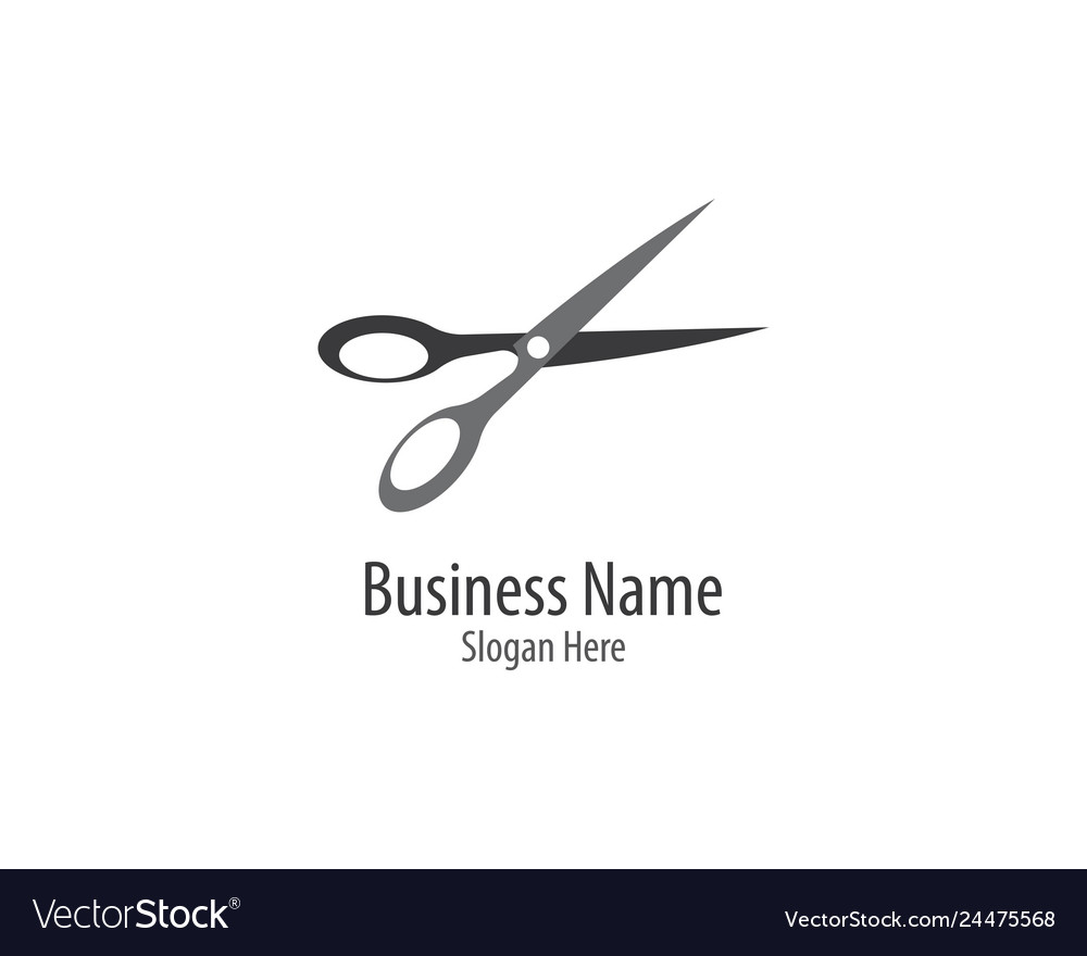 Scissors logo template icon