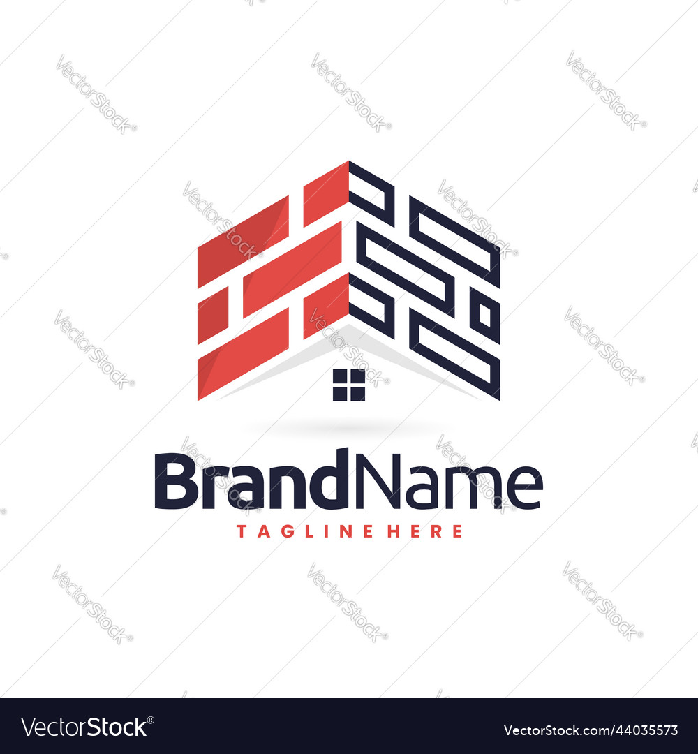 Brick Haus oder Home Logo Design