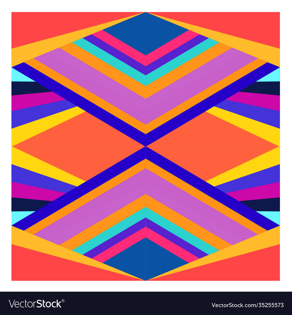 Colorful geometric and curve background pattern