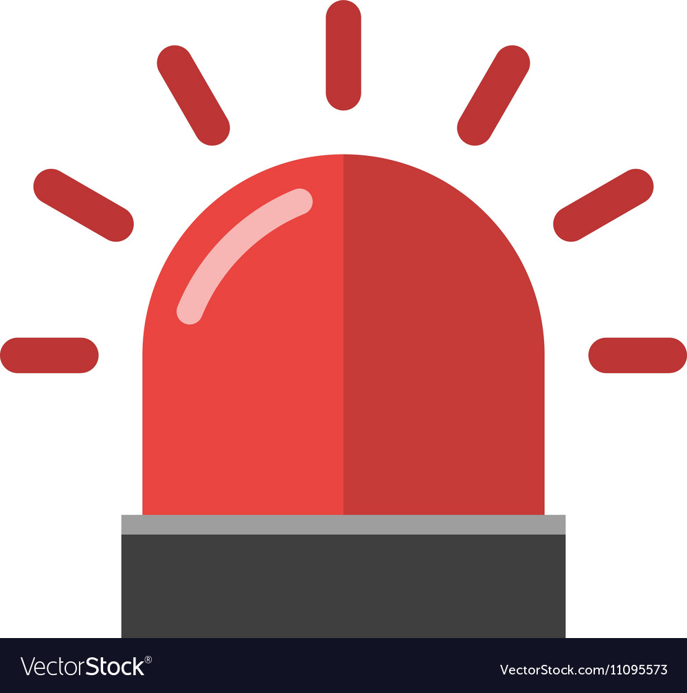 Flasher alarm Royalty Free Vector Image - VectorStock