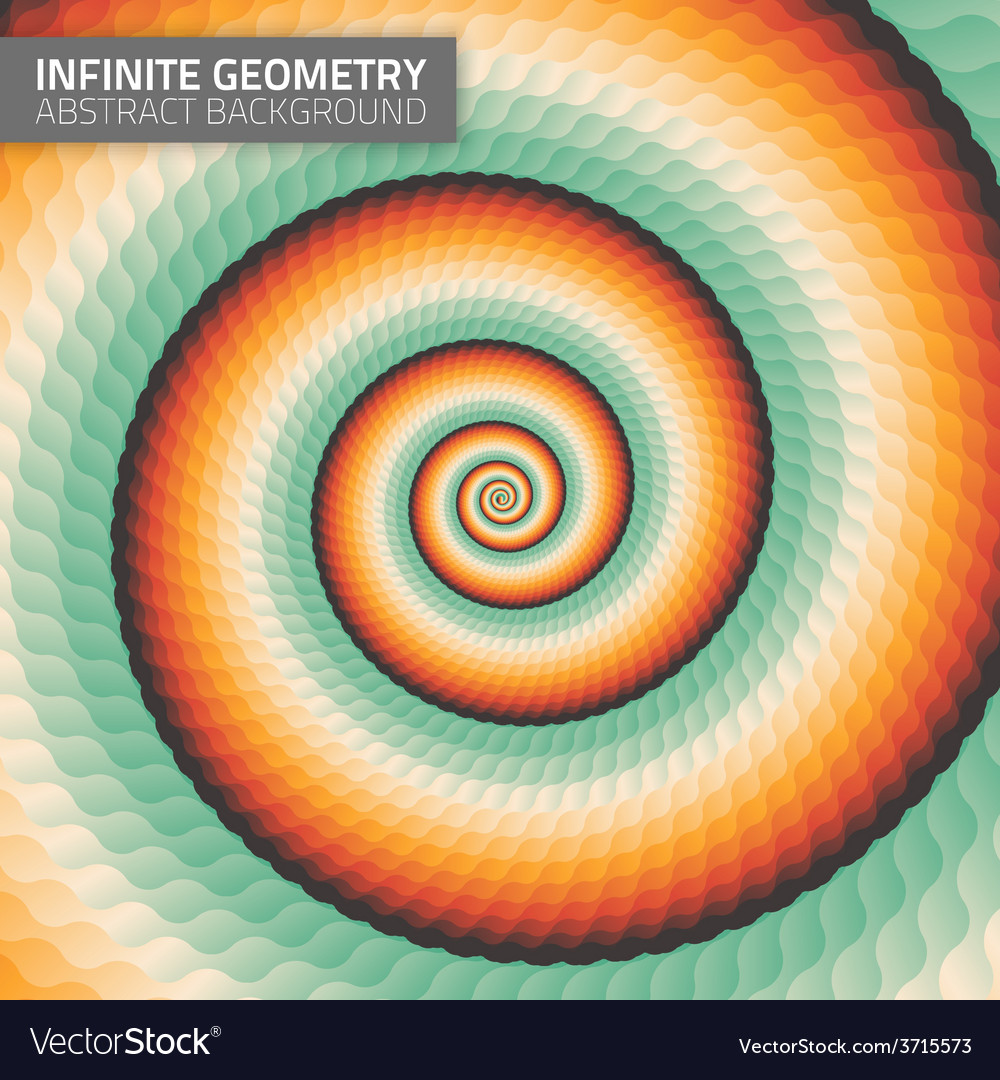Infinite geometry fractal background